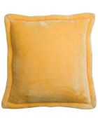 Coussin en fausse fourrure Tender mimosa - 50x50 cm