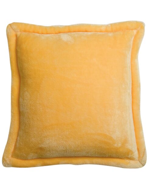 Coussin en fausse fourrure Tender mimosa - 50x50 cm