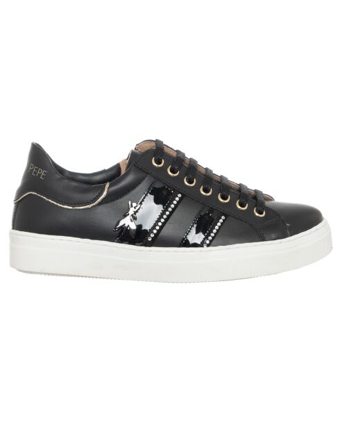Sneakers en Cuir Vitello noires