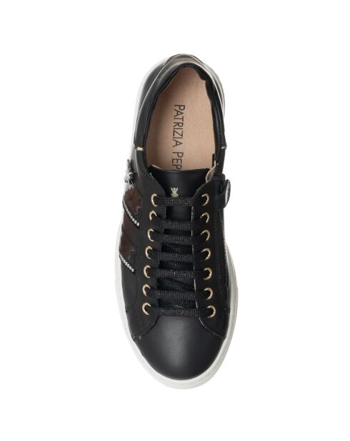 Sneakers en Cuir Vitello noires