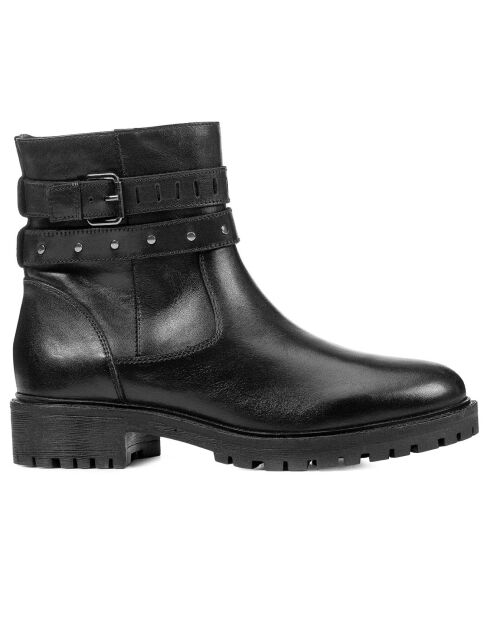 Boots en Cuir Hoara noires