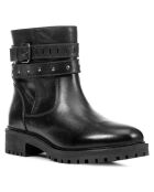 Boots en Cuir Hoara noires