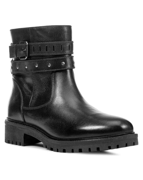 Boots en Cuir Hoara noires