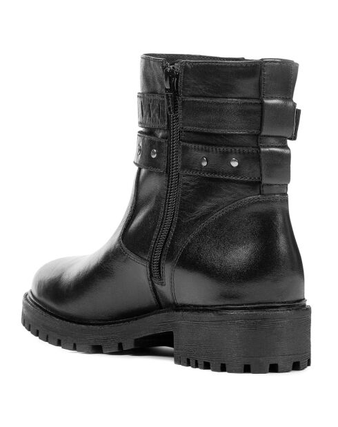 Boots en Cuir Hoara noires