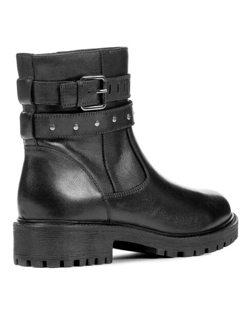 Boots en Cuir Hoara noires