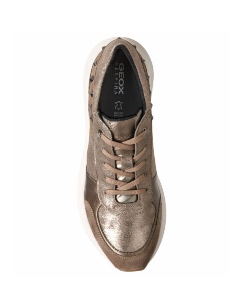 Baskets en Cuir Backsie beige foncé
