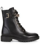 Boots en Cuir Hoara noires