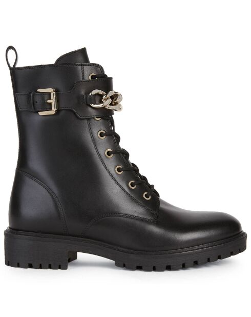 Boots en Cuir Hoara noires