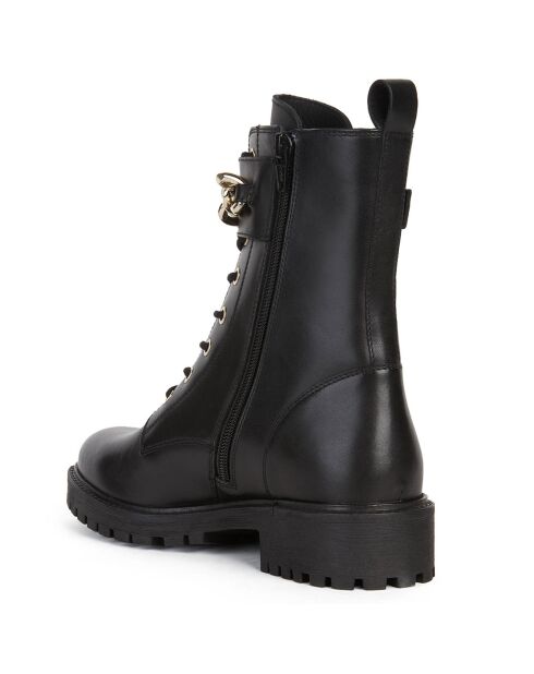 Boots en Cuir Hoara noires