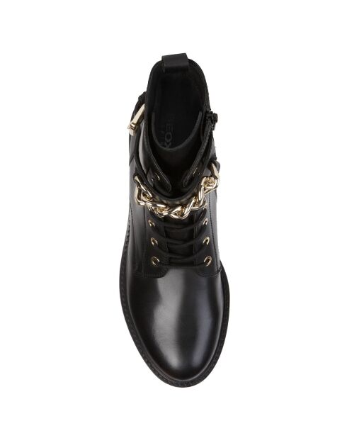 Boots en Cuir Hoara noires