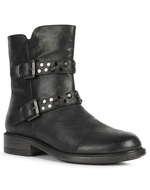 Boots en Cuir Catria noires