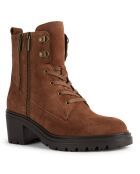 Boots en Velours de Cuir Damiana marron