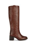 Bottes en Cuir Giulila marron