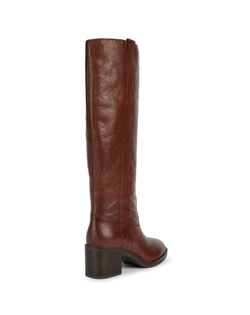 Bottes en Cuir Giulila marron