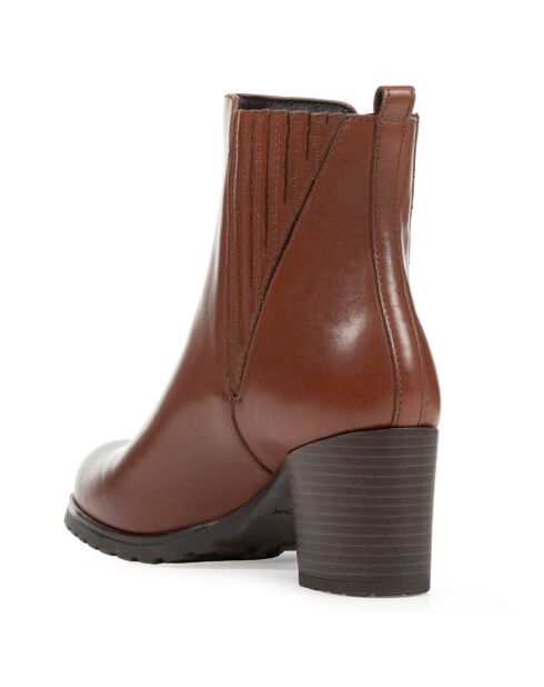 Chelsea Boots en Cuir New marron