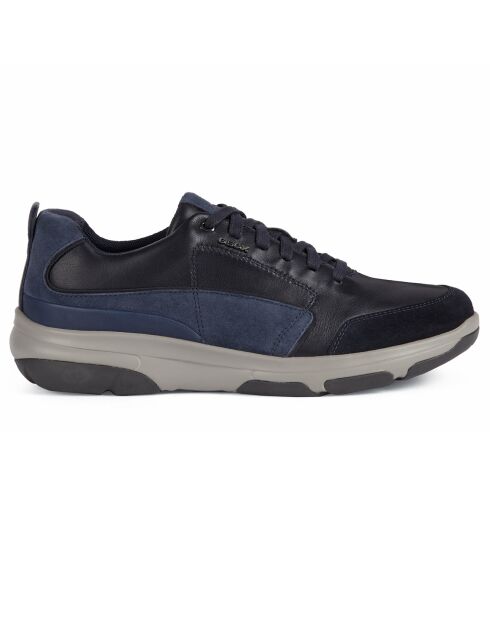 Baskets en Cuir Xand bleu marine