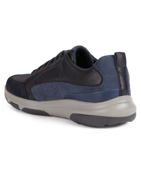 Baskets en Cuir Xand bleu marine
