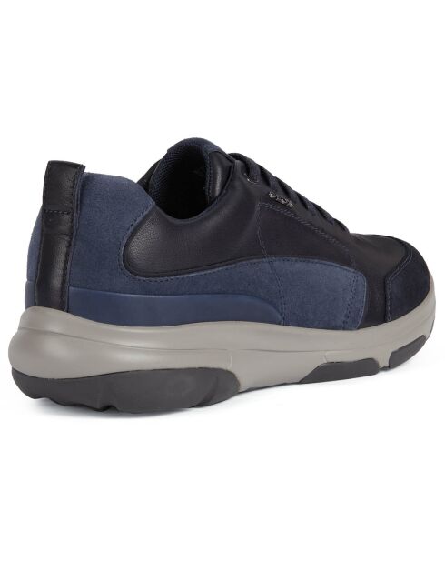Baskets en Cuir Xand bleu marine