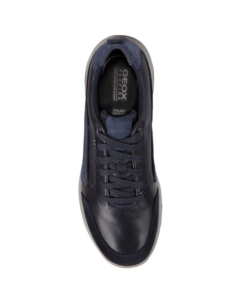Baskets en Cuir Xand bleu marine