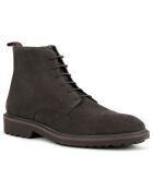 Boots en Velours de Cuir Cannaregio marron