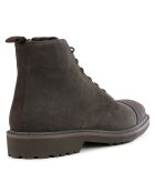 Boots en Velours de Cuir Cannaregio marron
