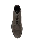 Boots en Velours de Cuir Cannaregio marron