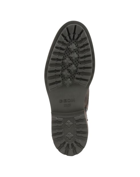 Boots en Velours de Cuir Cannaregio marron