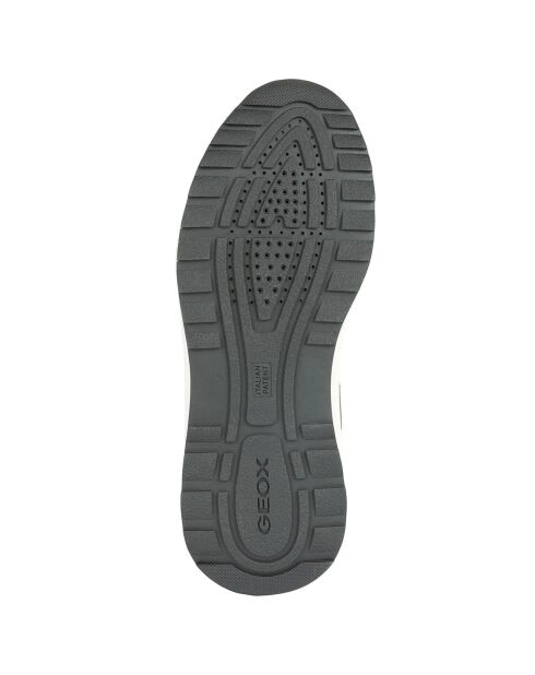 Baskets en Cuir Titanio gris colombe