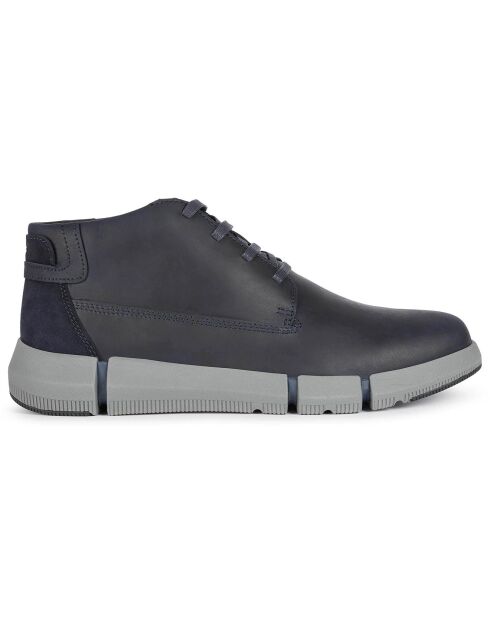 Desert Boots en Cuir Adacter bleu marine