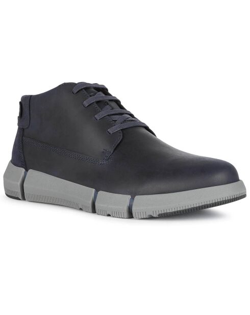 Desert Boots en Cuir Adacter bleu marine