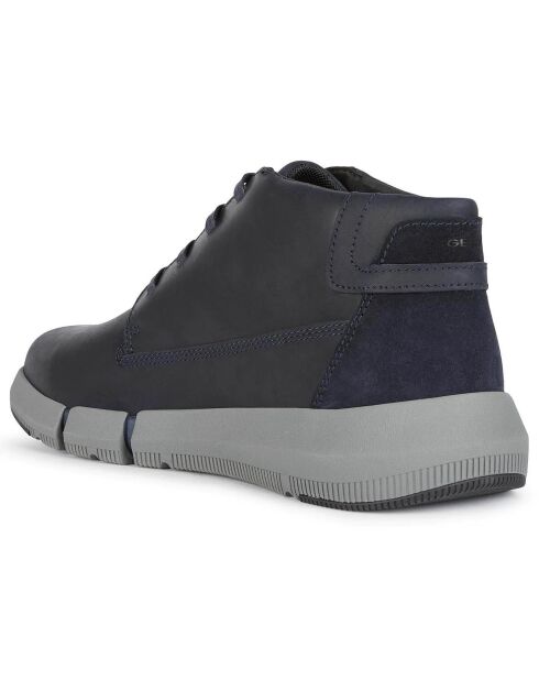 Desert Boots en Cuir Adacter bleu marine