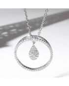 Sunset Love Diamant-Anhänger 0,15 Karat Weißgold