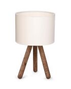 Lampe de table Ayd crème - 19x15x32 cm