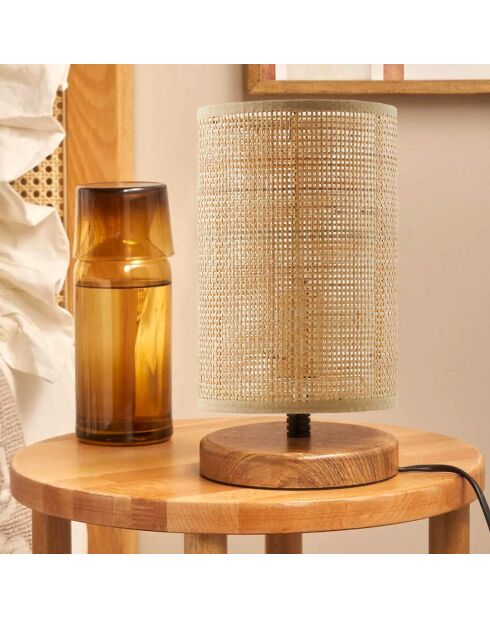 Lampe de table Ayd crème - D.15x24 cm