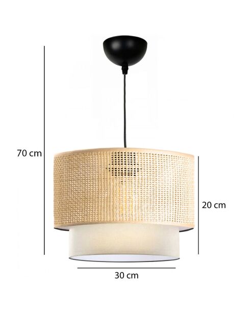 Suspension Ayd beige - 31x31x27 cm