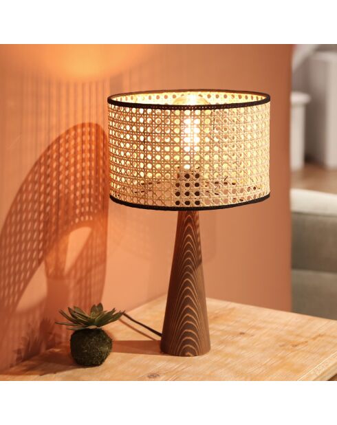 Lampe de table Ayd beige - D.24x15 cm