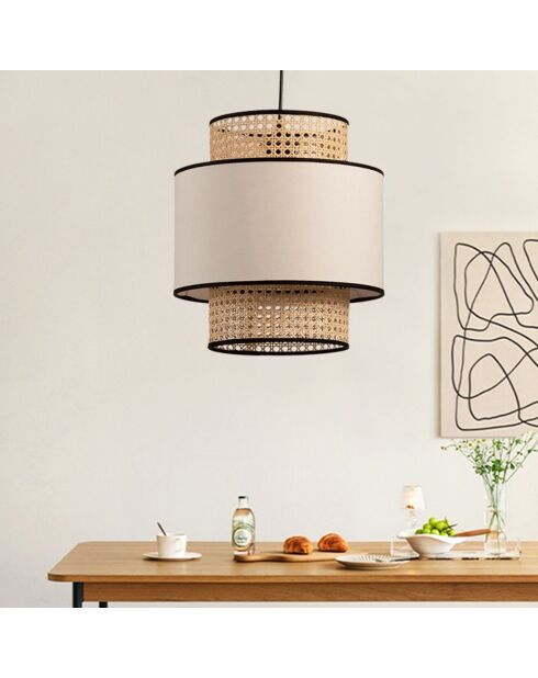 Suspension Ayd beige/noir - D.30x34 cm