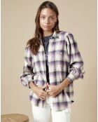 Chemise en Flanelle Castor violette