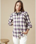 Chemise en Flanelle Castor violette