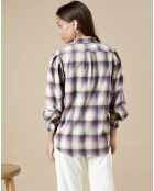 Chemise en Flanelle Castor violette