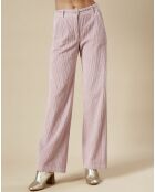 Pantalon en Velours côtelé Prago rosewood