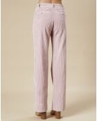 Pantalon en Velours côtelé Prago rosewood