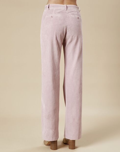 Pantalon en Velours côtelé Prago rosewood