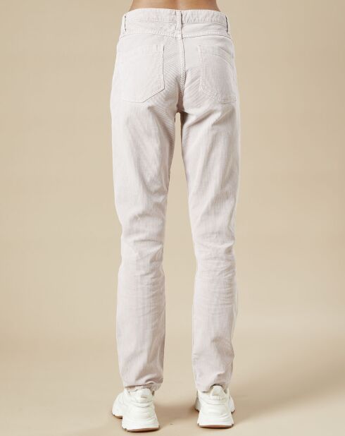 Pantalon en Velours côtelé Pencil rosewood