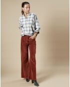 Pantalon en Velours Platine cacao