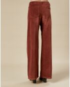 Pantalon en Velours Platine cacao