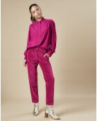 Pantalon en Velours Perfect magenta