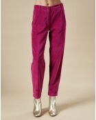 Pantalon en Velours Perfect magenta