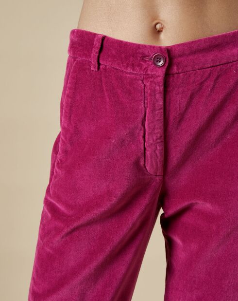 Pantalon en Velours Perfect magenta