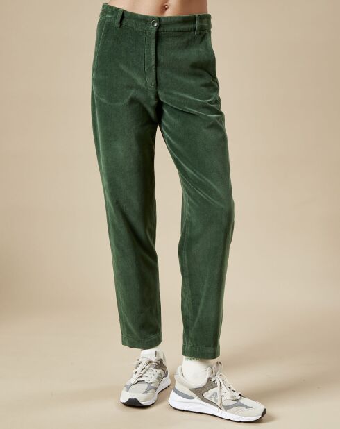 Pantalon en Velours Perfect leaf